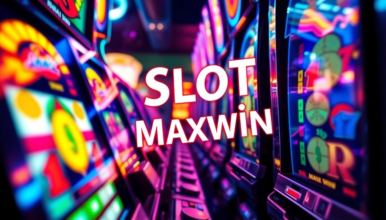 Memenangkan slot maxwin di mesin slot dengan hasil berwarna-warni dan suasana kasino yang menegangkan.