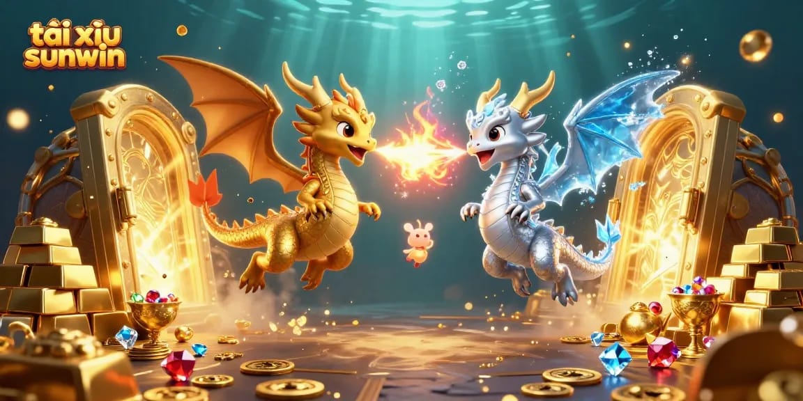 Engage with thrilling tài xỉu sunwin gameplay, featuring golden treasures and dynamic 3D dragons