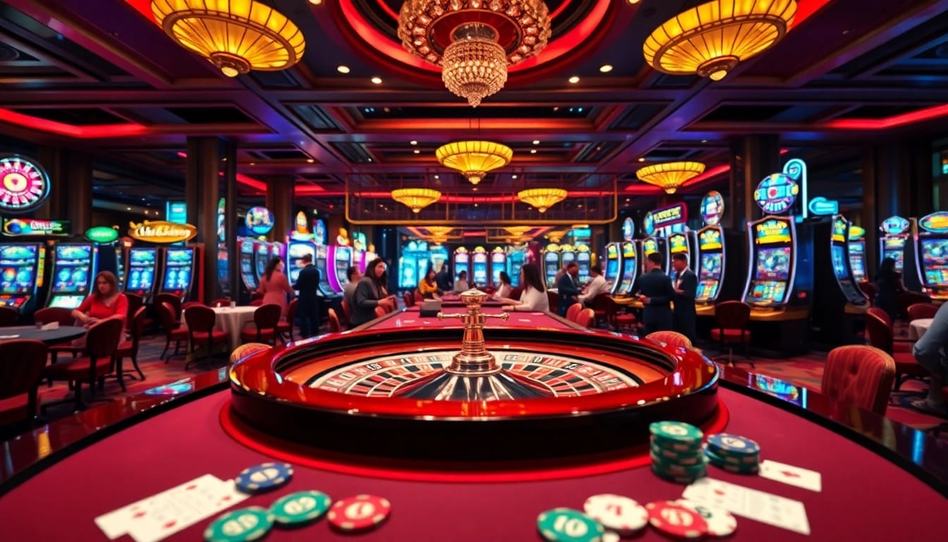 Experience thrilling gameplay at 79king with vibrant slot machines and roulette tables.
