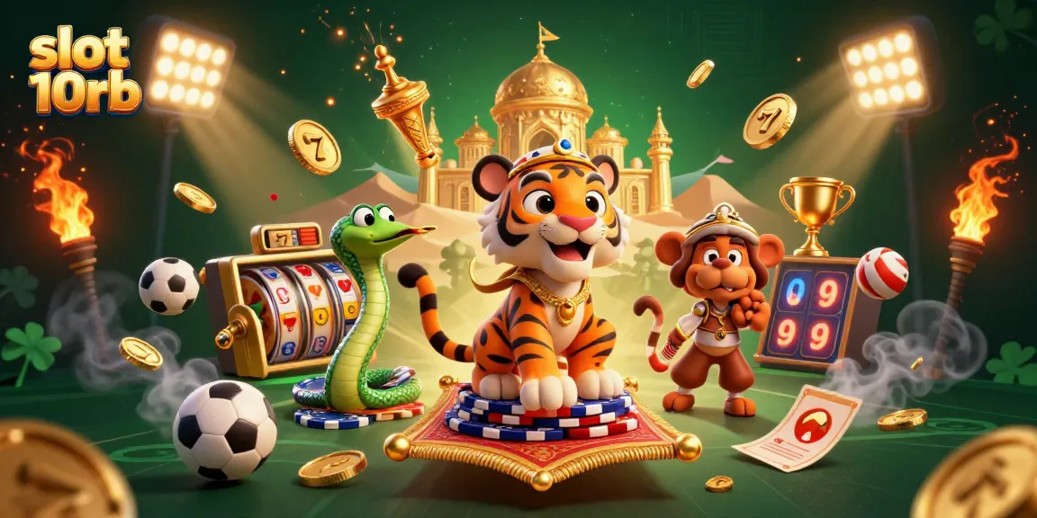 Experience the excitement of slot 10rb with vibrant gaming elements, including jackpots and slot reels.