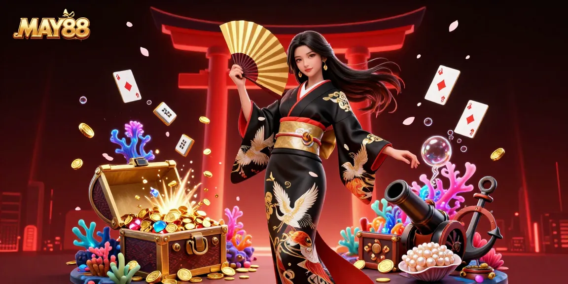 MAY88 brings gamblers to life in an artistic scene showcasing elegance and excitement in online gaming.