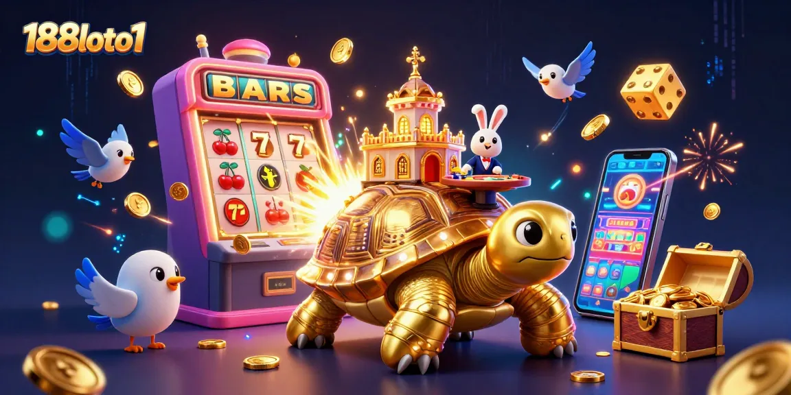 Experience the thrill of winning with 188loto1 showcasing a vibrant casino scene filled with excitement.