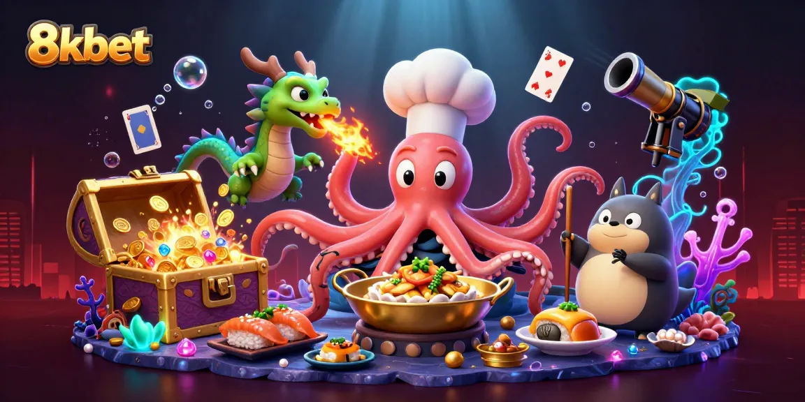 Experience exciting wins with 8xbet in a vibrant underwater casino scene.