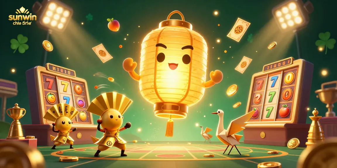 Experience the excitement of sunwin chính thức with vibrant 3D casino characters and dynamic gameplay elements visible.