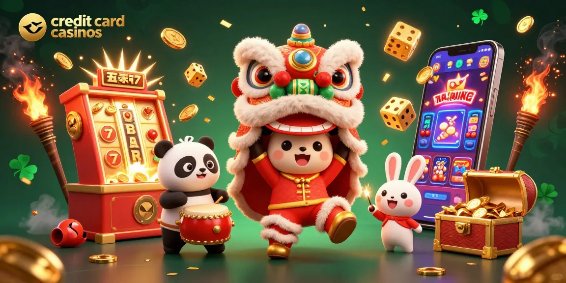 Experience winning moments at credit card casinos with vibrant characters and exciting gameplay elements.