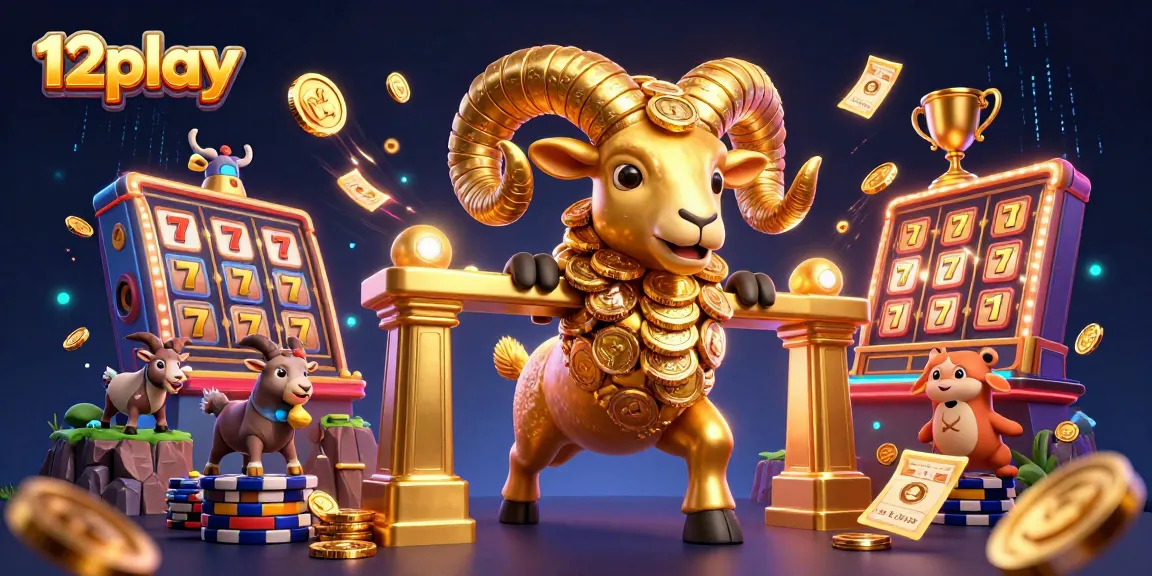 Experience ultimate excitement at 12play casino with a vibrant scene of thrilling games and action!