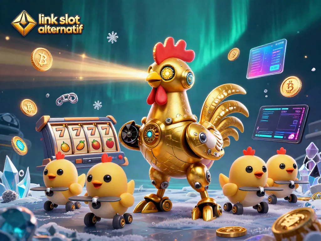 Temukan keseruan bermain di link slot alternatif dengan karakter robot ayam emas, uang kripto, dan elemen perjudian lainnya.