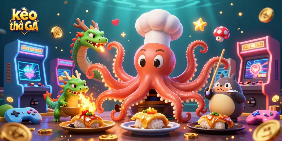 Experience kèo nhà cái excitement with a colorful casino-themed digital illustration featuring engaging characters and scenes.