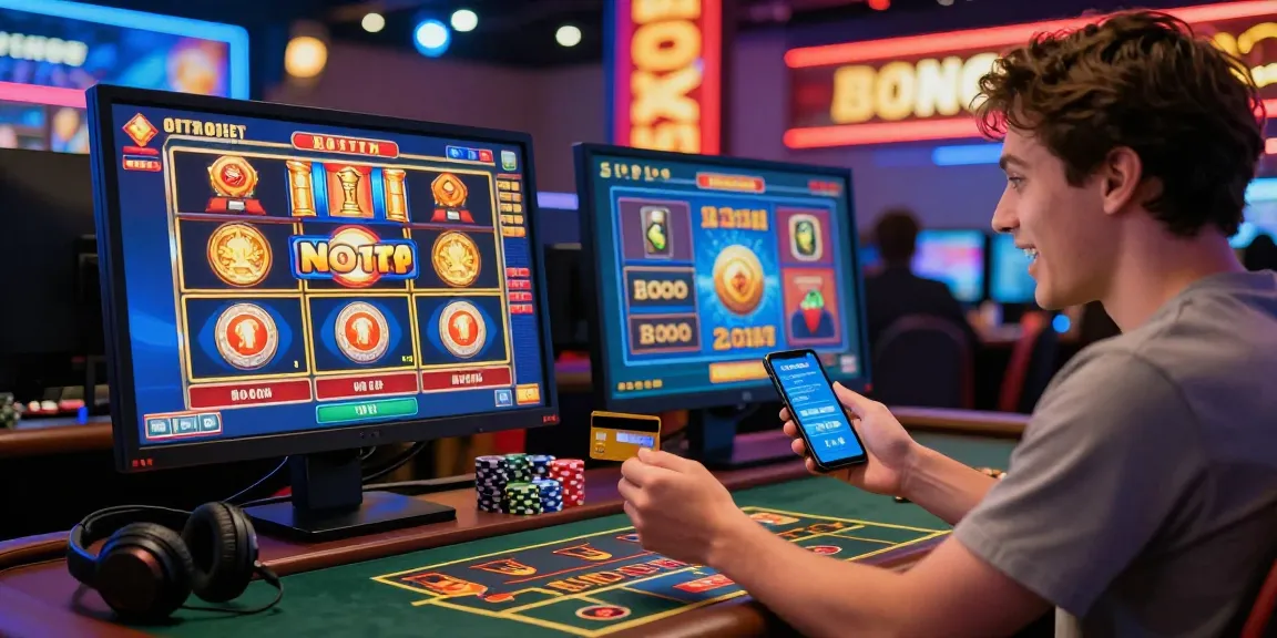 Player enjoying a thrilling gaming experience at a credit card casino, exploring various games and bonuses on https://dea.org.uk.