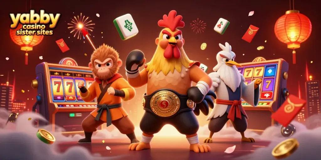 Engage with the vibrant world of yabby casino sister sites, exploring dynamic casino action alongside animated characters.