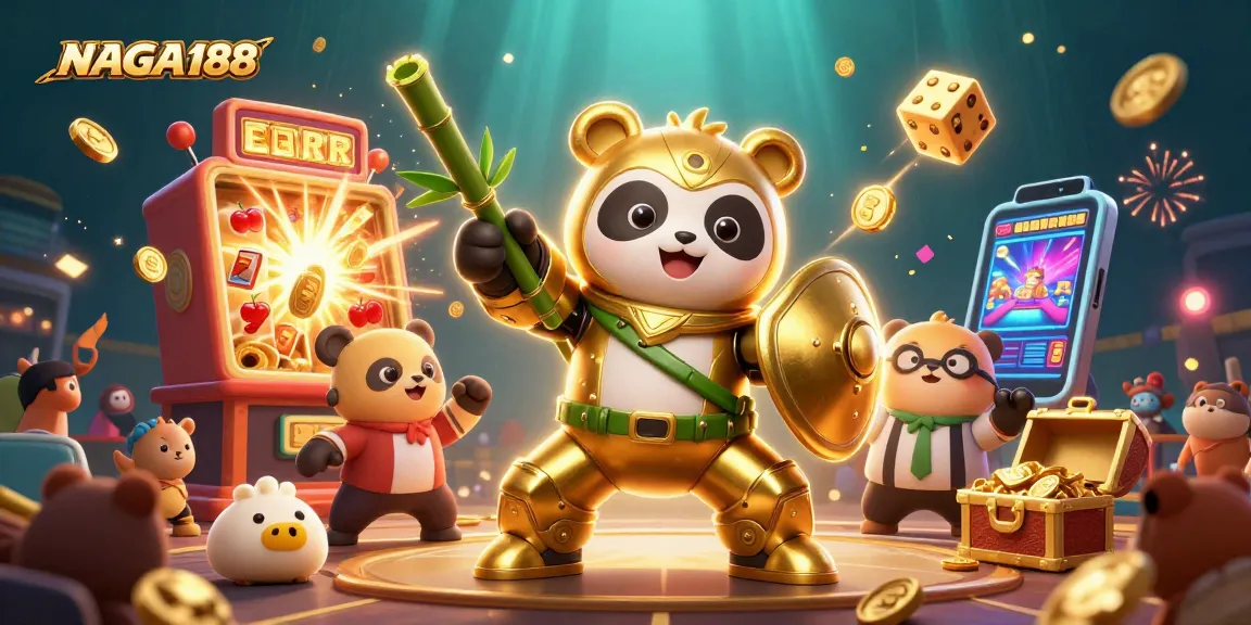 NAGA188 menawarkan taruhan seru dengan panda emas di arena slot jambore kemenangan.