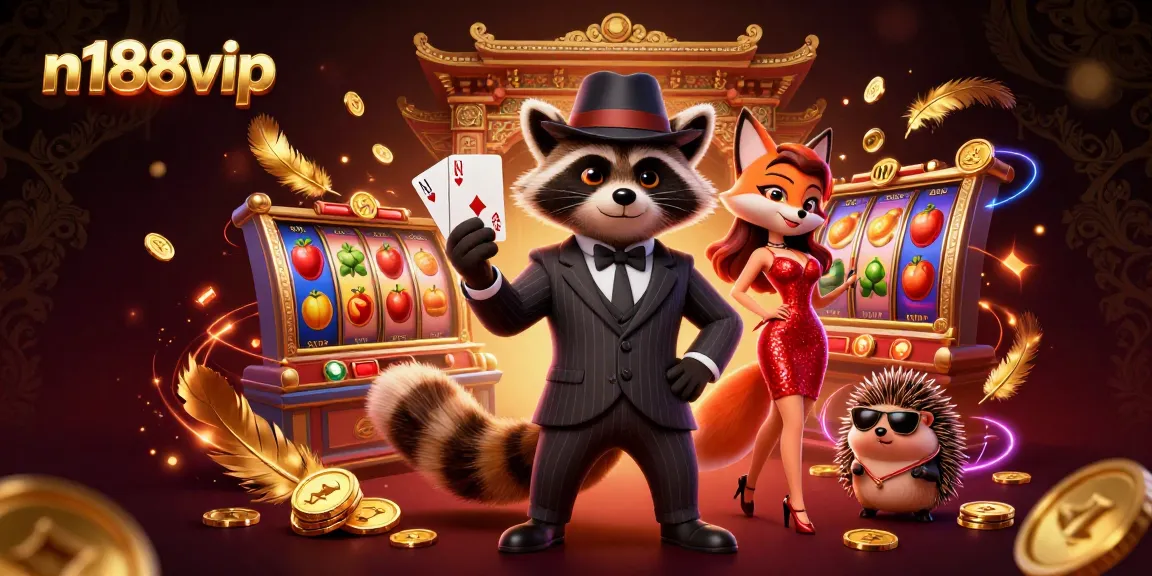 Experience thrilling gameplay at n188vip with charismatic characters and vibrant casino elements.