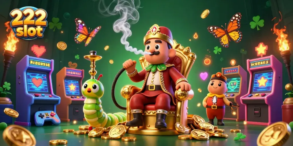 Menangkan permainan slot 222 slot dengan mesin slot berkilau dan simbol klasik di lingkungan yang mewah.