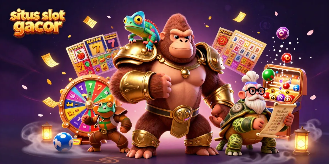Raih kemenangan dengan situs slot gacor, diiringi karakter 3D yang hidup dan elemen permainan menarik.