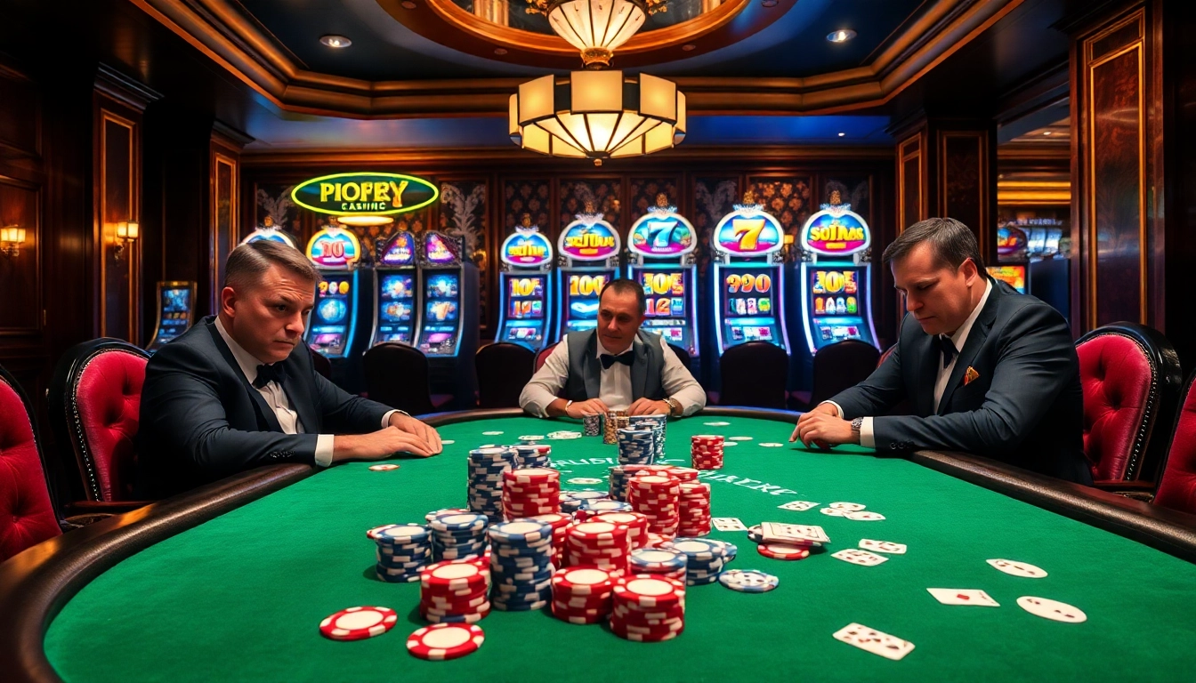 Engage in high-stakes poker at 88i, featuring elegant tables and vibrant chips.