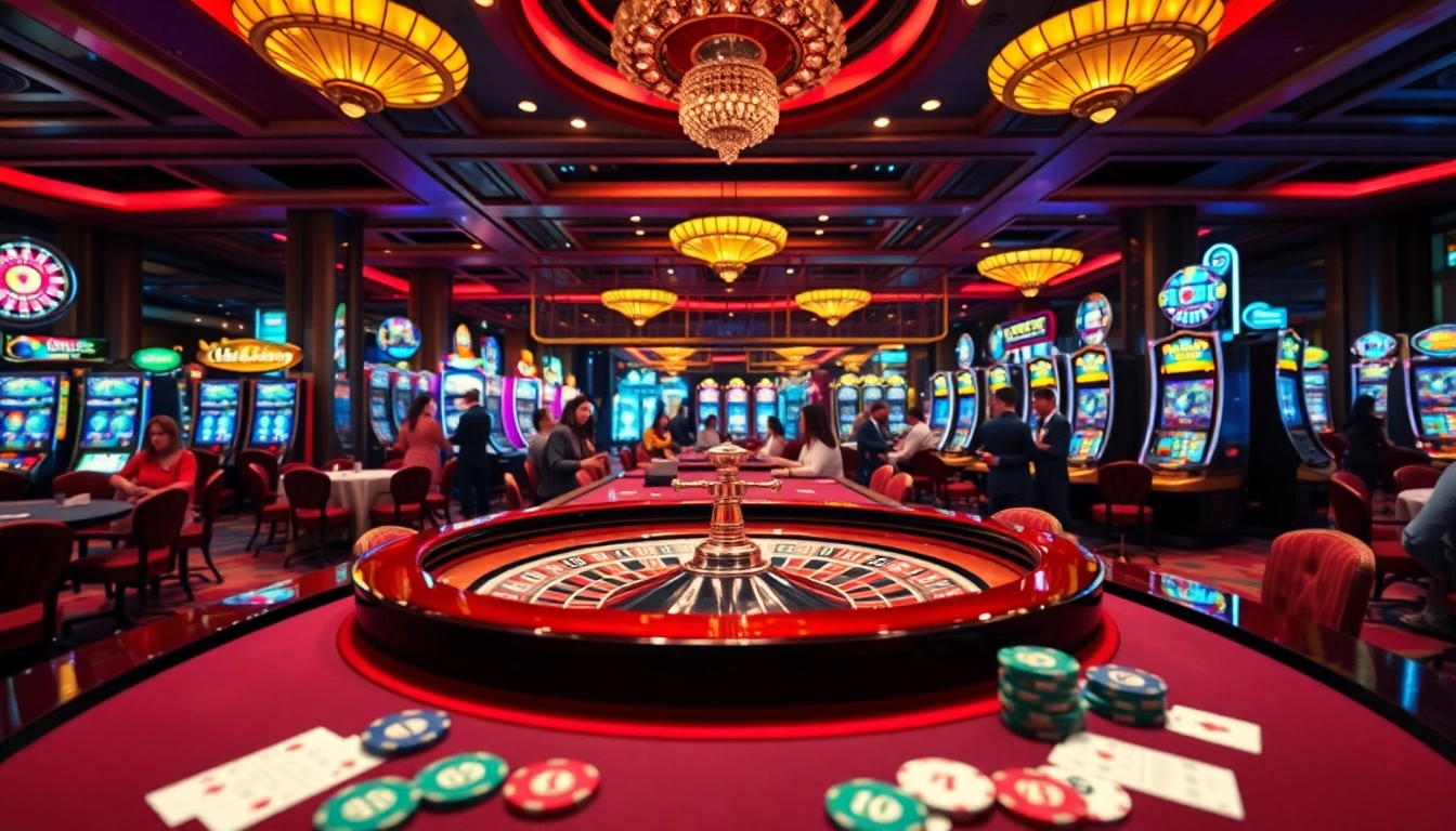 Experience thrilling gameplay at 79king with vibrant slot machines and roulette tables.