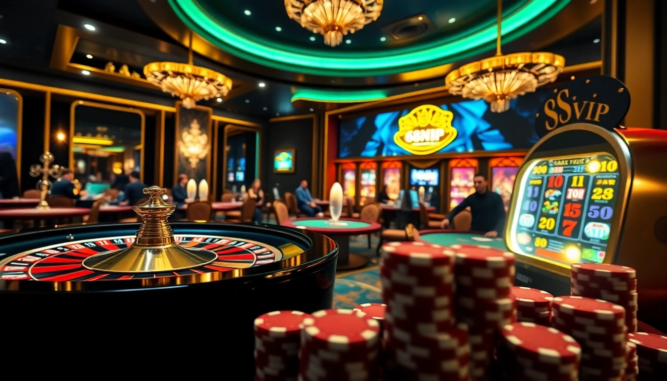 Engage with thrilling games at 68VIP, featuring an exciting casino scene full of activities.