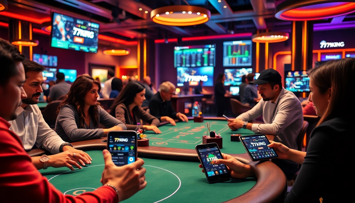 Exciting scene at 79king casino showcasing intense gaming and user-friendly betting interfaces.