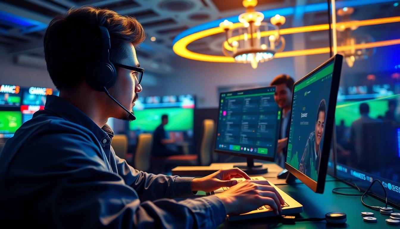 Dynamic gaming experience at MM88, featuring sports betting and casino activities.