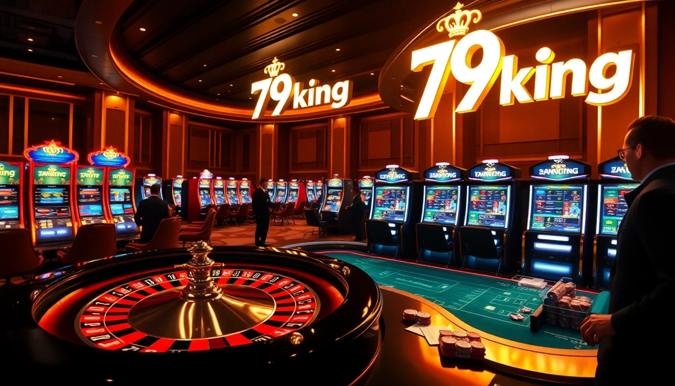 Experience the 79king luxury casino floor with roulette, slots, and live odds.