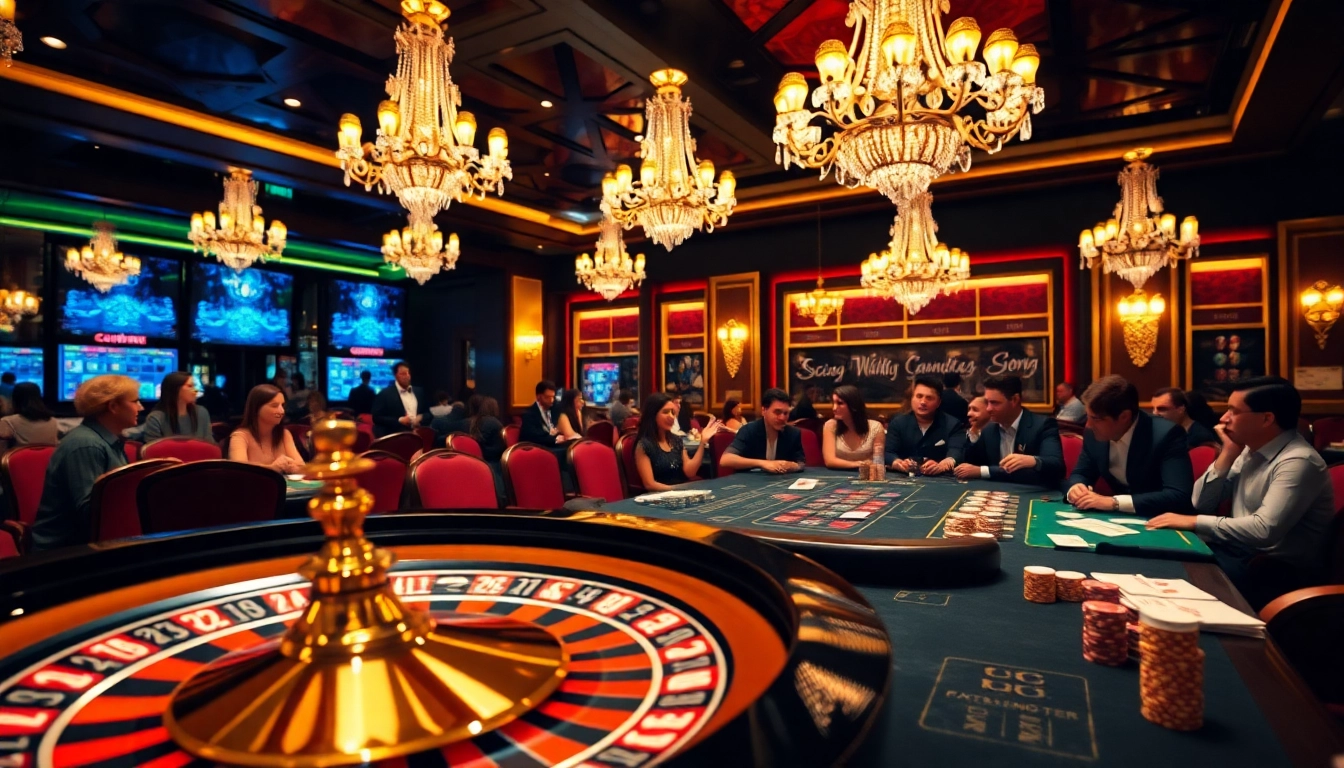 Experience the excitement at KJC's luxurious casino with vibrant tables and thrilling games.