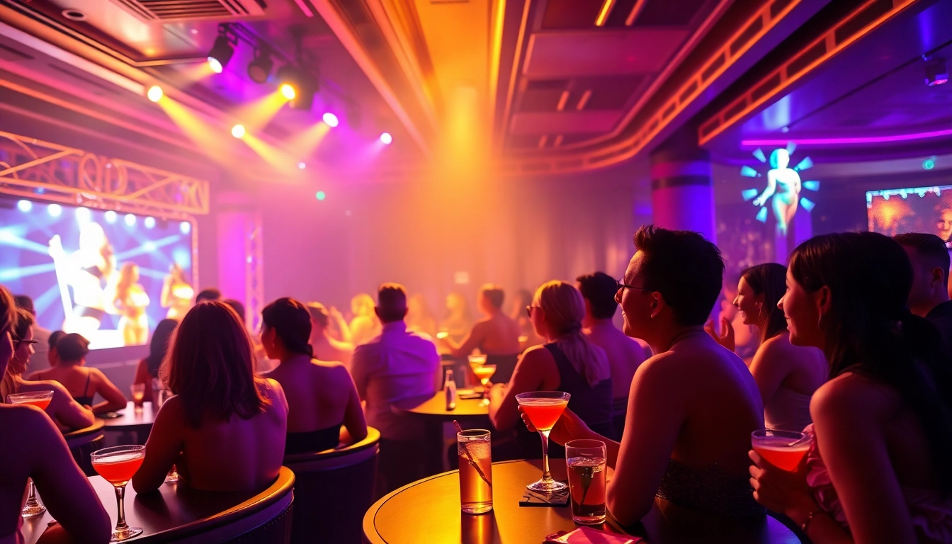 Night club sxm atmosphere with stunning performers and vibrant guests enjoying luxurious nightlife in St Martin.