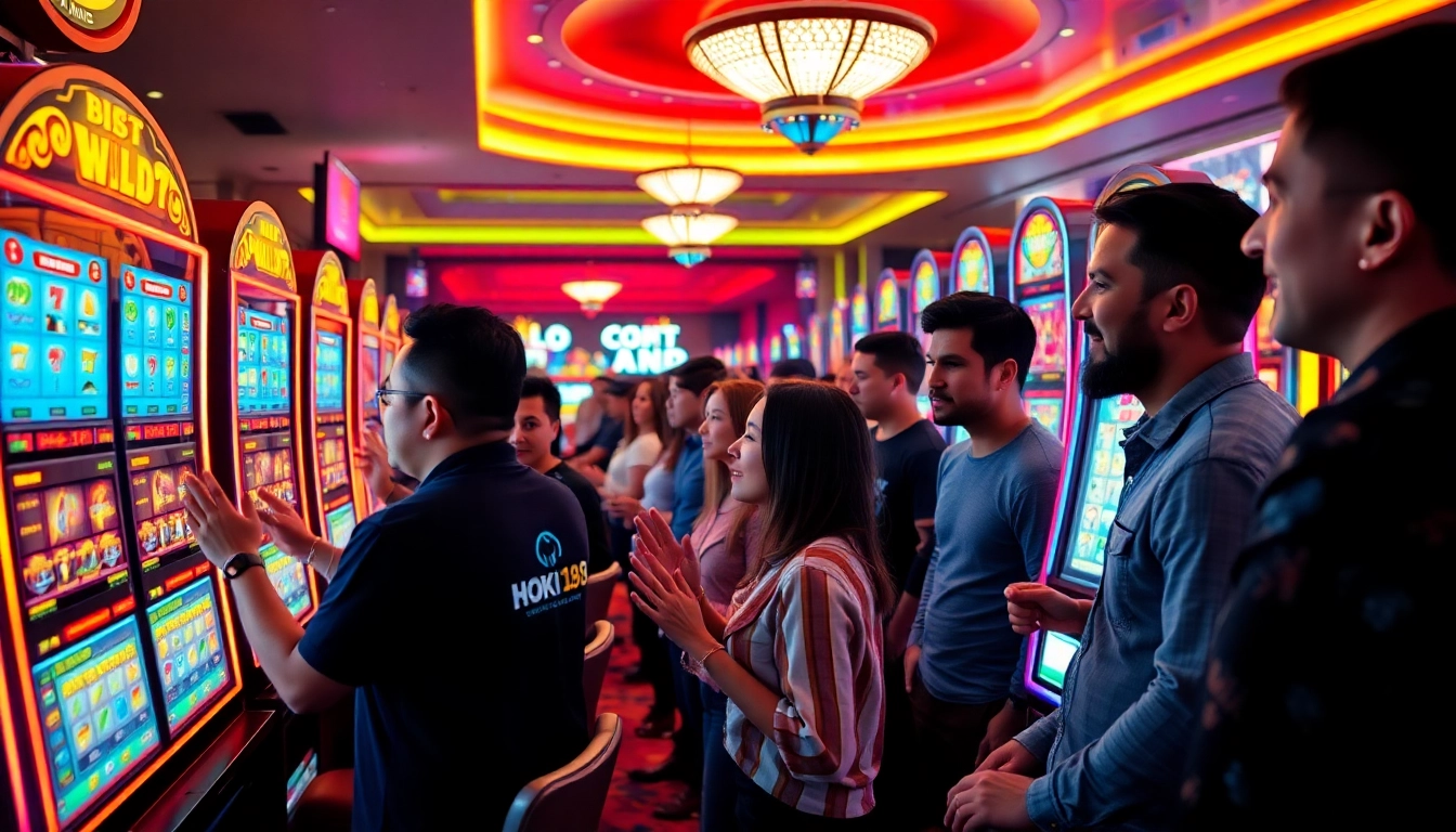 Experience the excitement of hoki138 with engaging slot machine gameplay in a vibrant casino atmosphere.