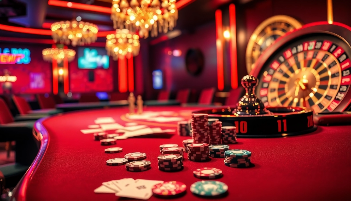 Experience thrilling gambling with new 88 at a luxurious casino poker table.