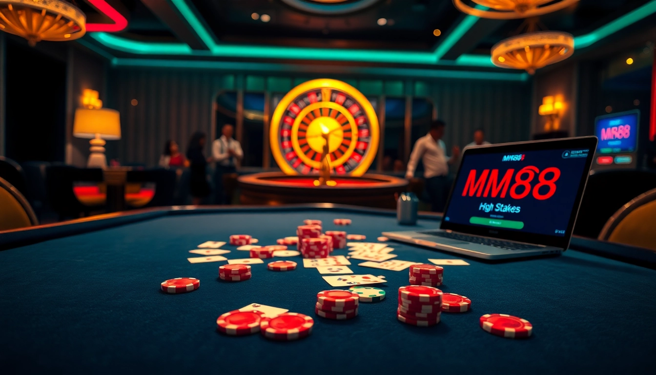 Experience high-stakes gambling at https://mm88.nl/ with vibrant poker tables and casino excitement.