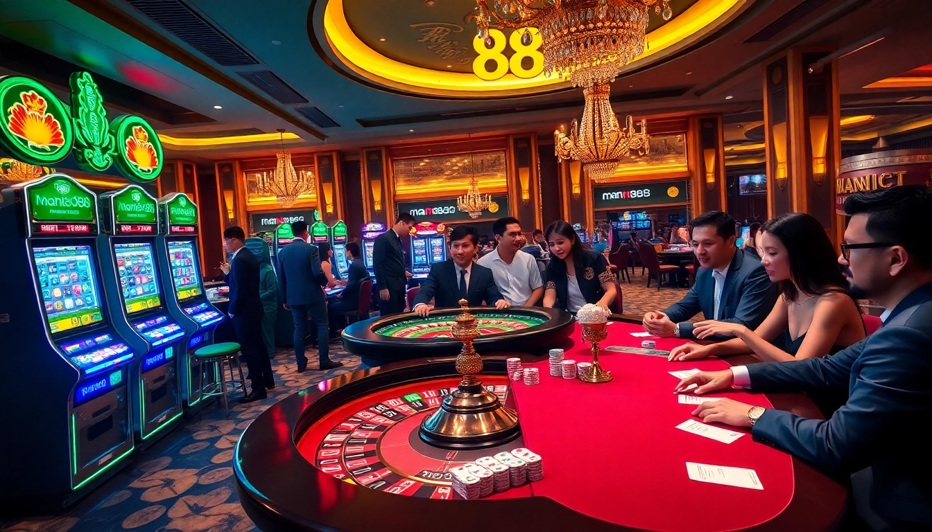 Experience the thrill of winning at Man88 with dynamic casino games and vibrant gambling activities.