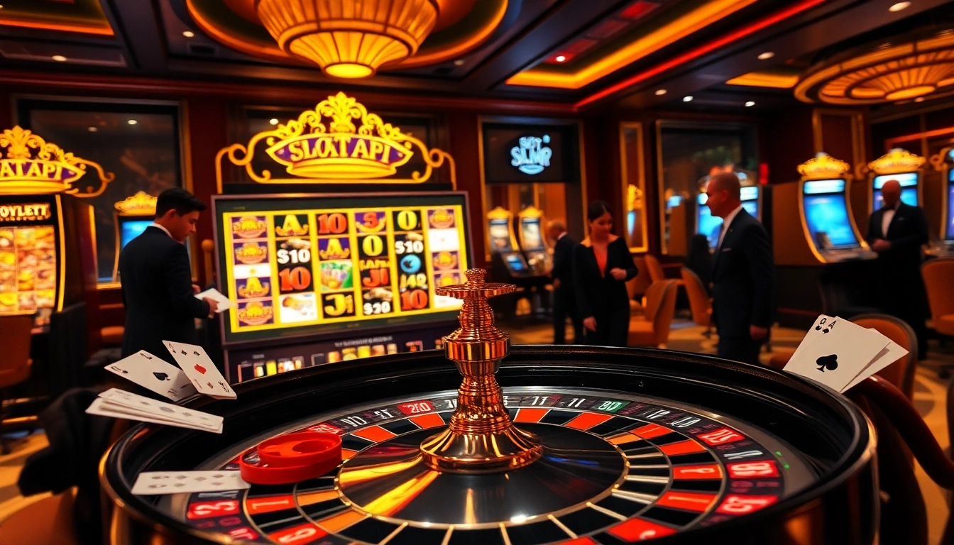Experience thrilling high-stakes gameplay with slot api raja 88 in a luxurious casino setting.