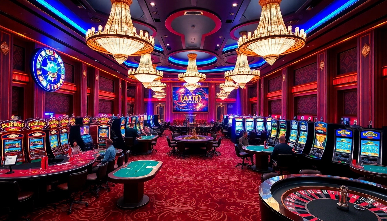 Engaged players enjoying the excitement of NHÀ CÁI UU88 at a vibrant casino.