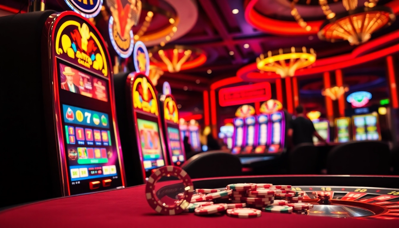 Play and win on situs slot gacor machines amid the excitement of a vibrant casino setting.